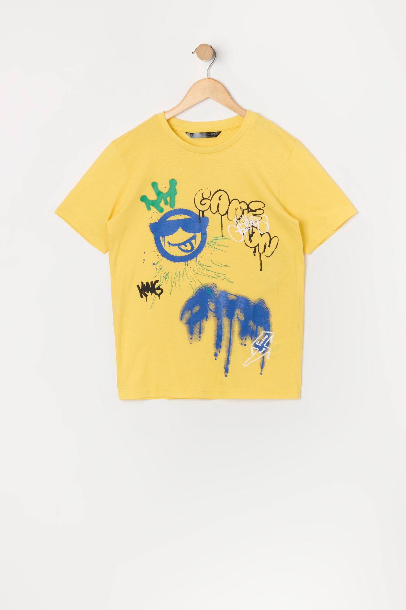 Boys Game on Graffiti Graphic T-Shirt