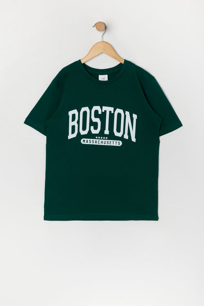 T-shirt à imprimé Boston pour fille