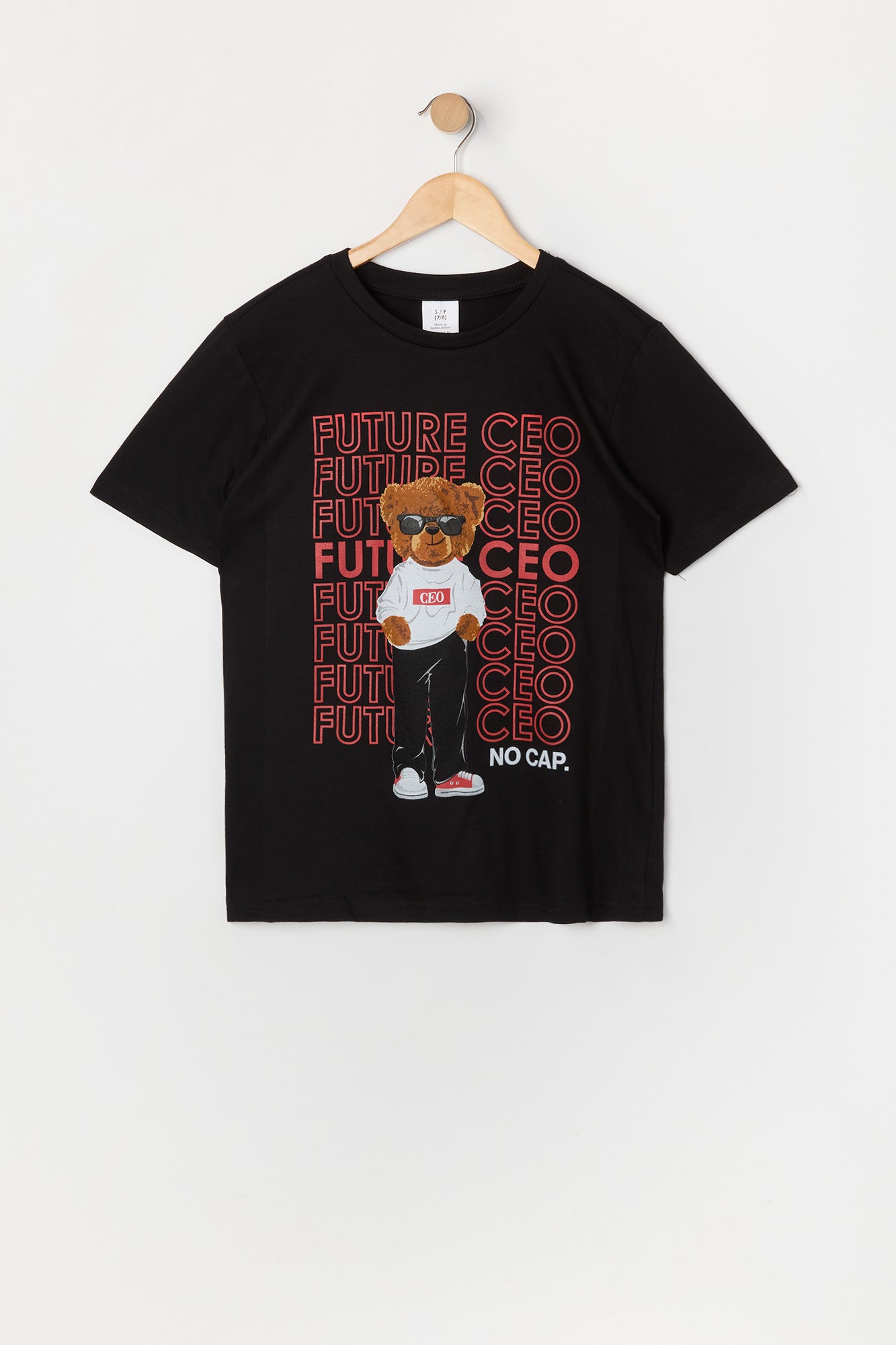 Boys Future CEO Bear Graphic T-Shirt