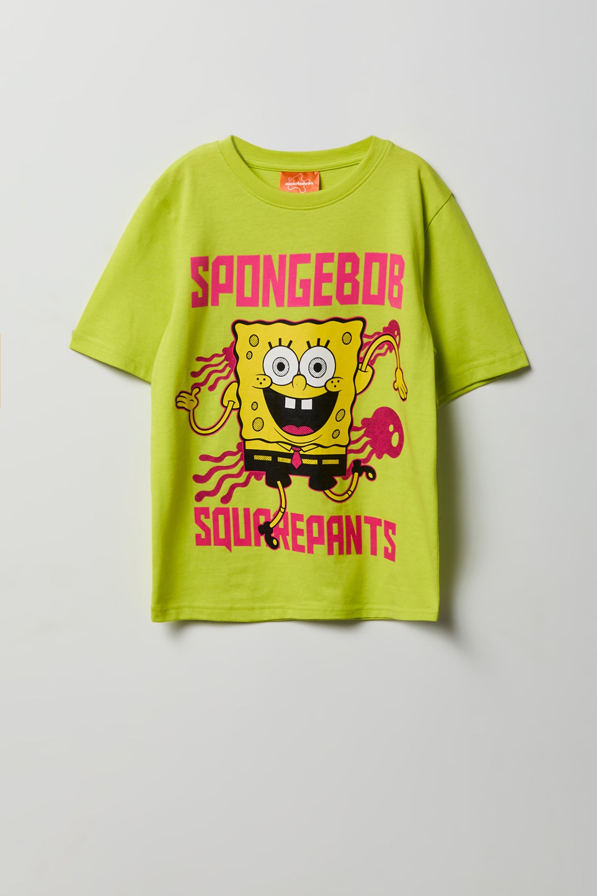 Kids SpongeBob Graphic T-Shirt - Yellow
