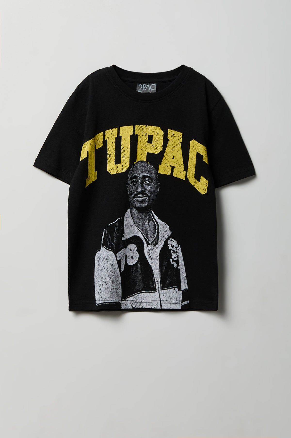 Kids Tupac Graphic T-Shirt - Black