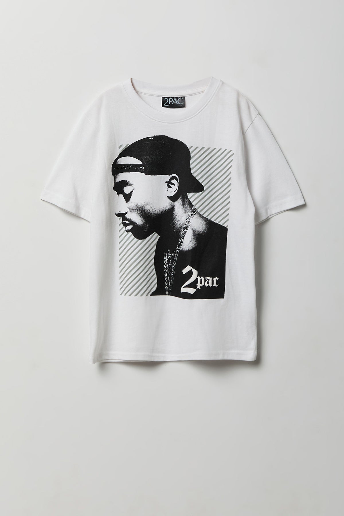 Kids Tupac Graphic T-Shirt - White
