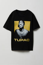 T-shirt à imprimé Tupac pour garçon
