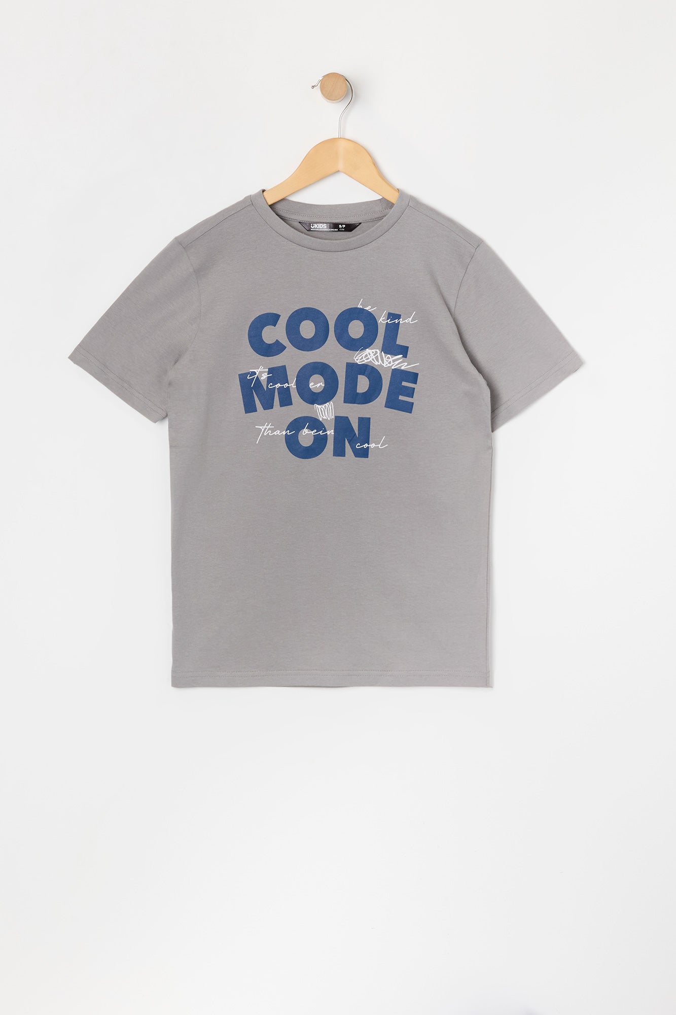Boys Cool Mode On Graphic T-Shirt