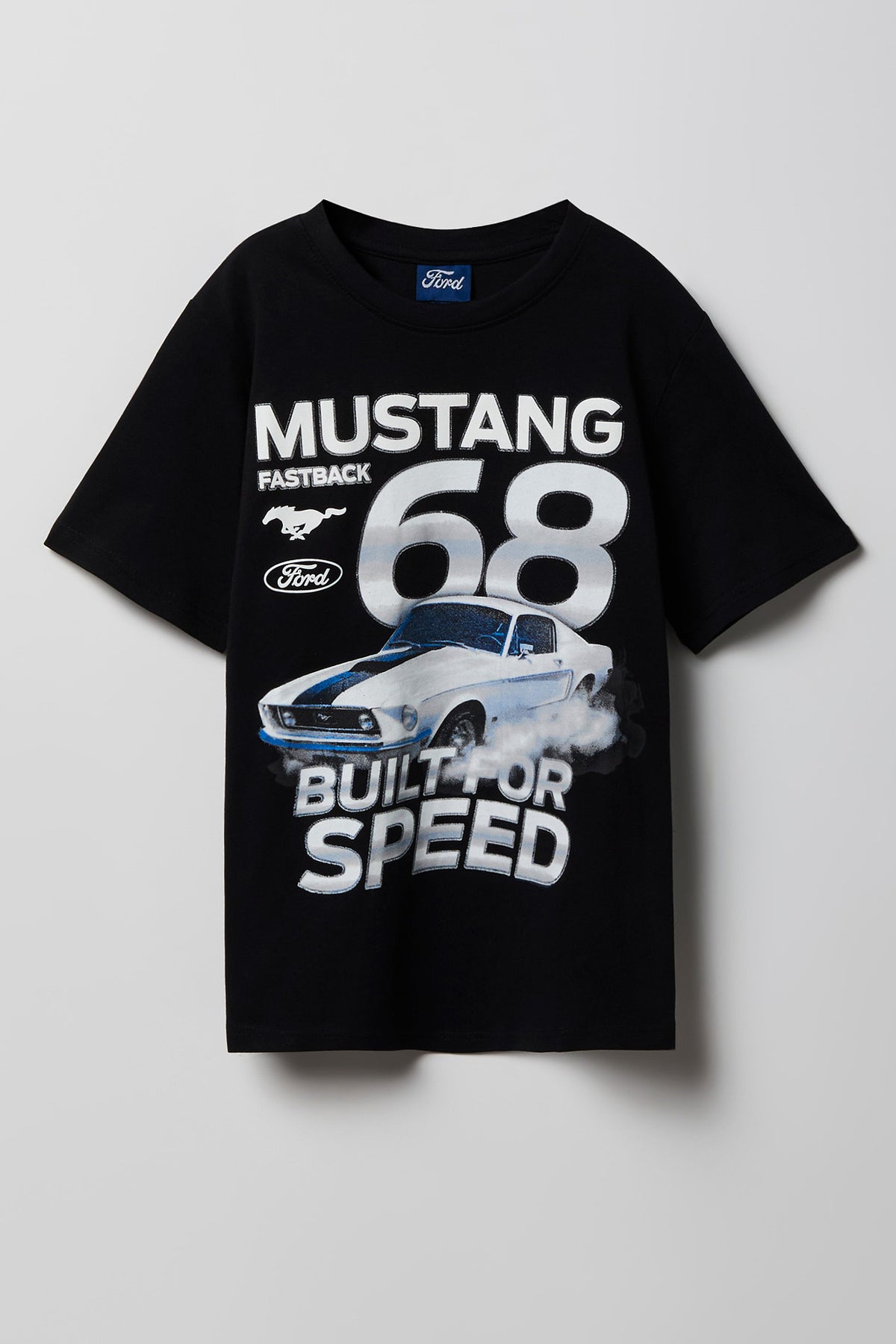 Kids Ford Mustang Graphic T-Shirt - Black