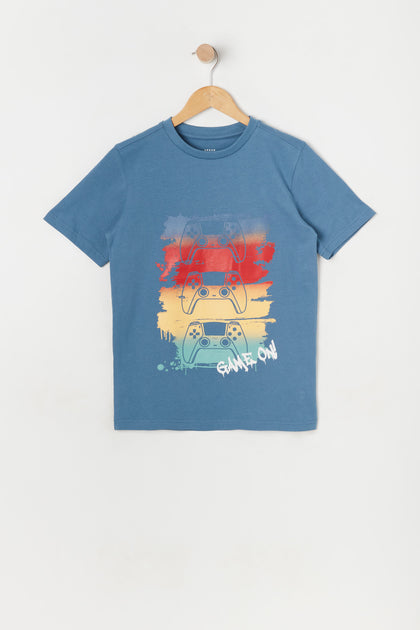 Boys Game On Graphic T-Shirt