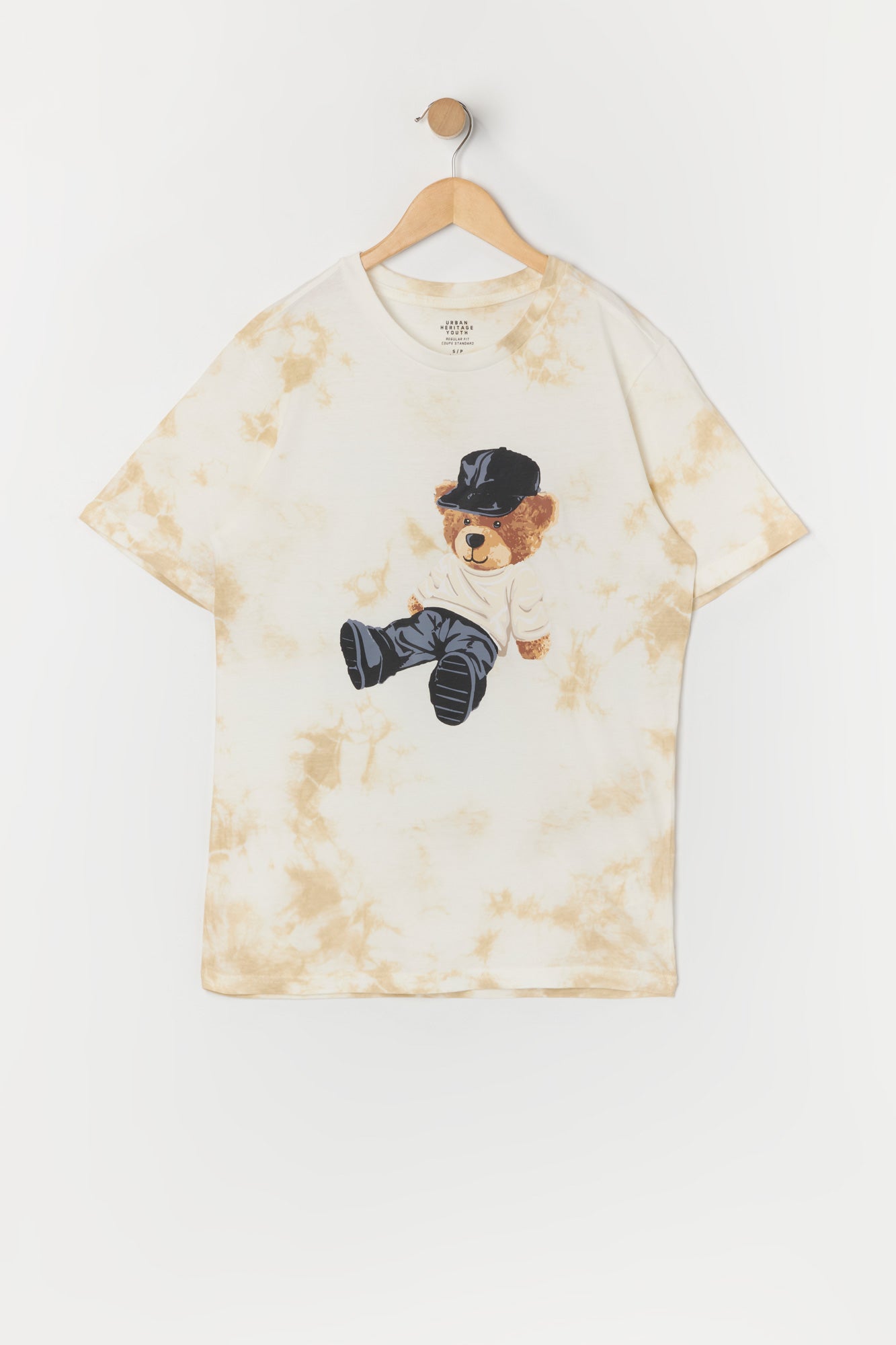 Boys Cool Teddy Graphic Tie Dye T-Shirt