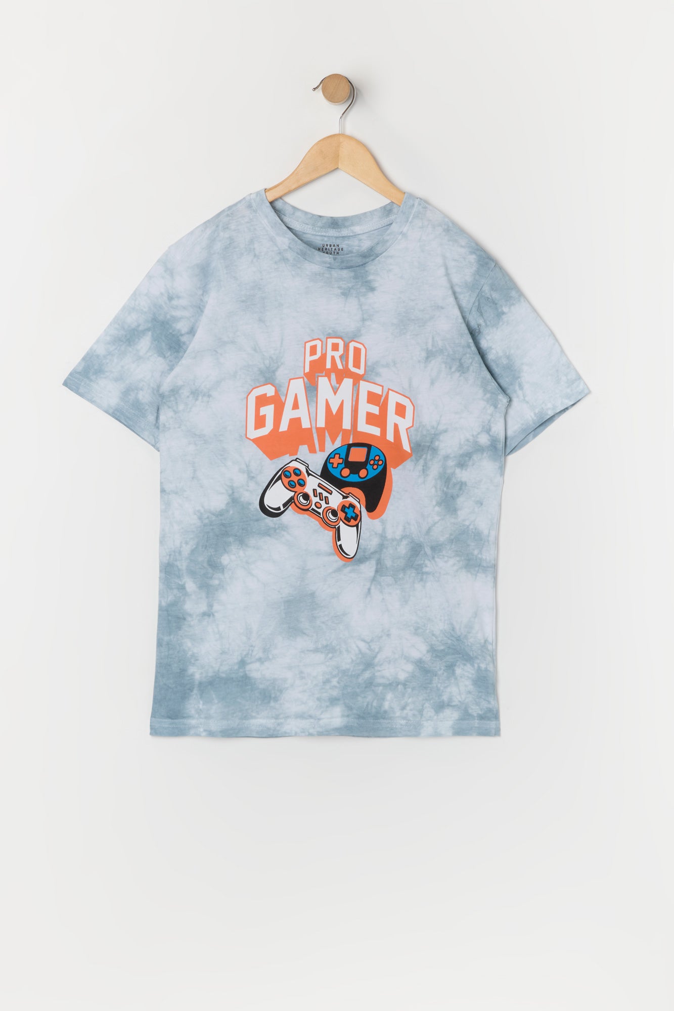 T-shirt noué-teint à imprimé Pro Gamer pour garçon