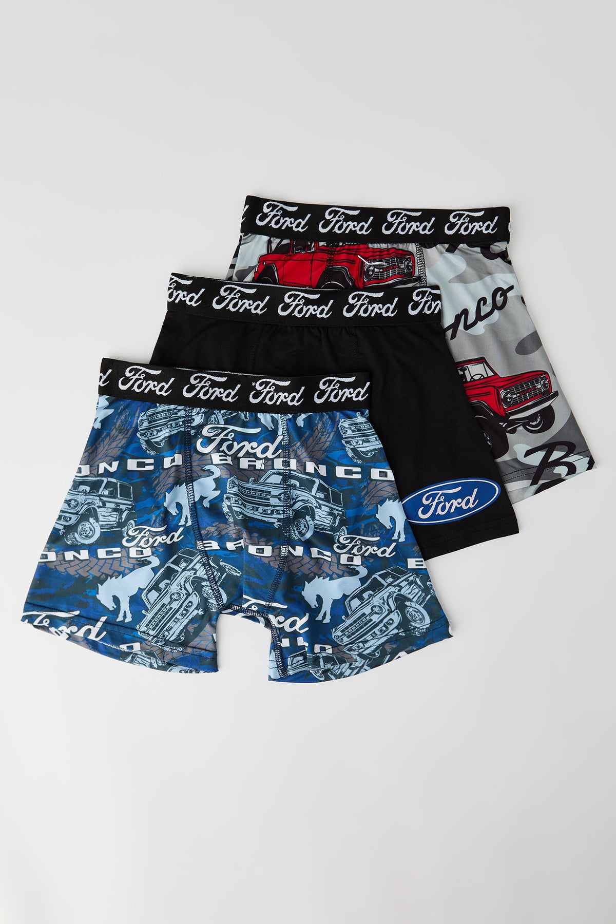 Boys Ford Boxer Brief (3 Pack) - Navy