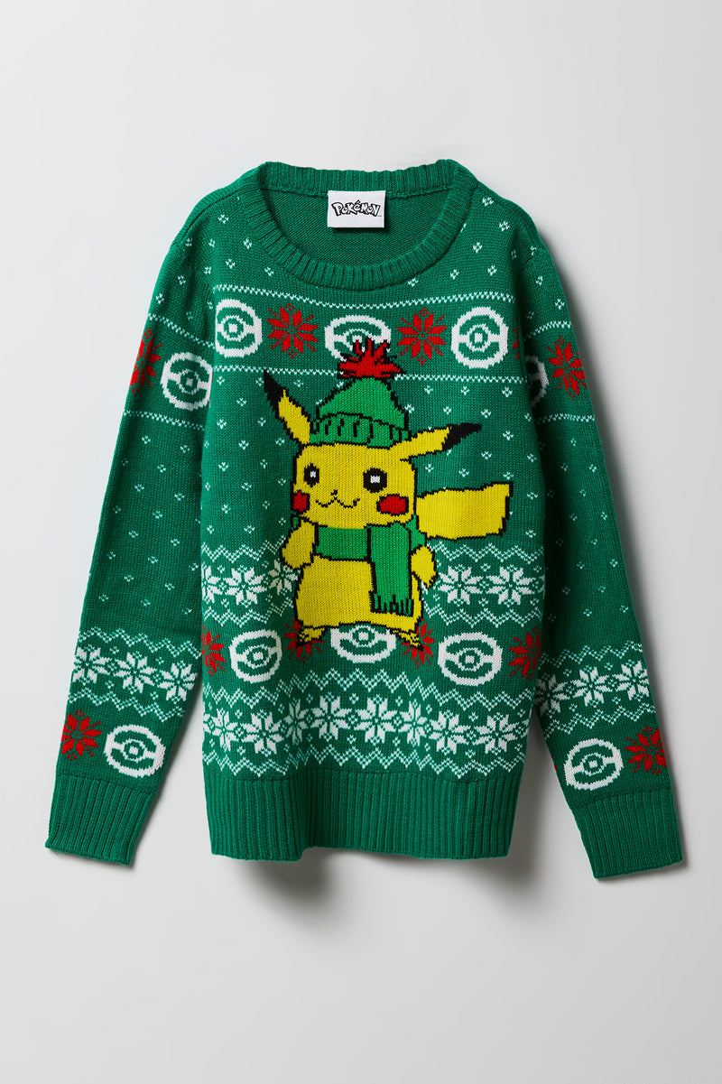 Kids Pikachu Ugly Christmas Sweater