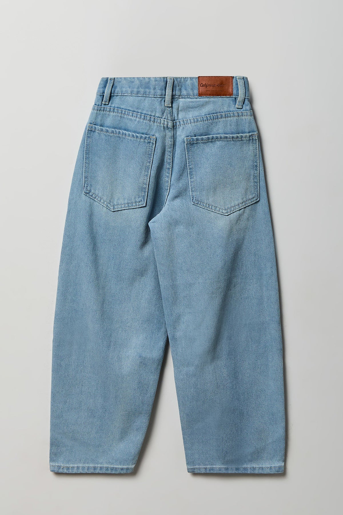 Alt View 2. Boys Stretch Barrel Jean - Light Denim Blue