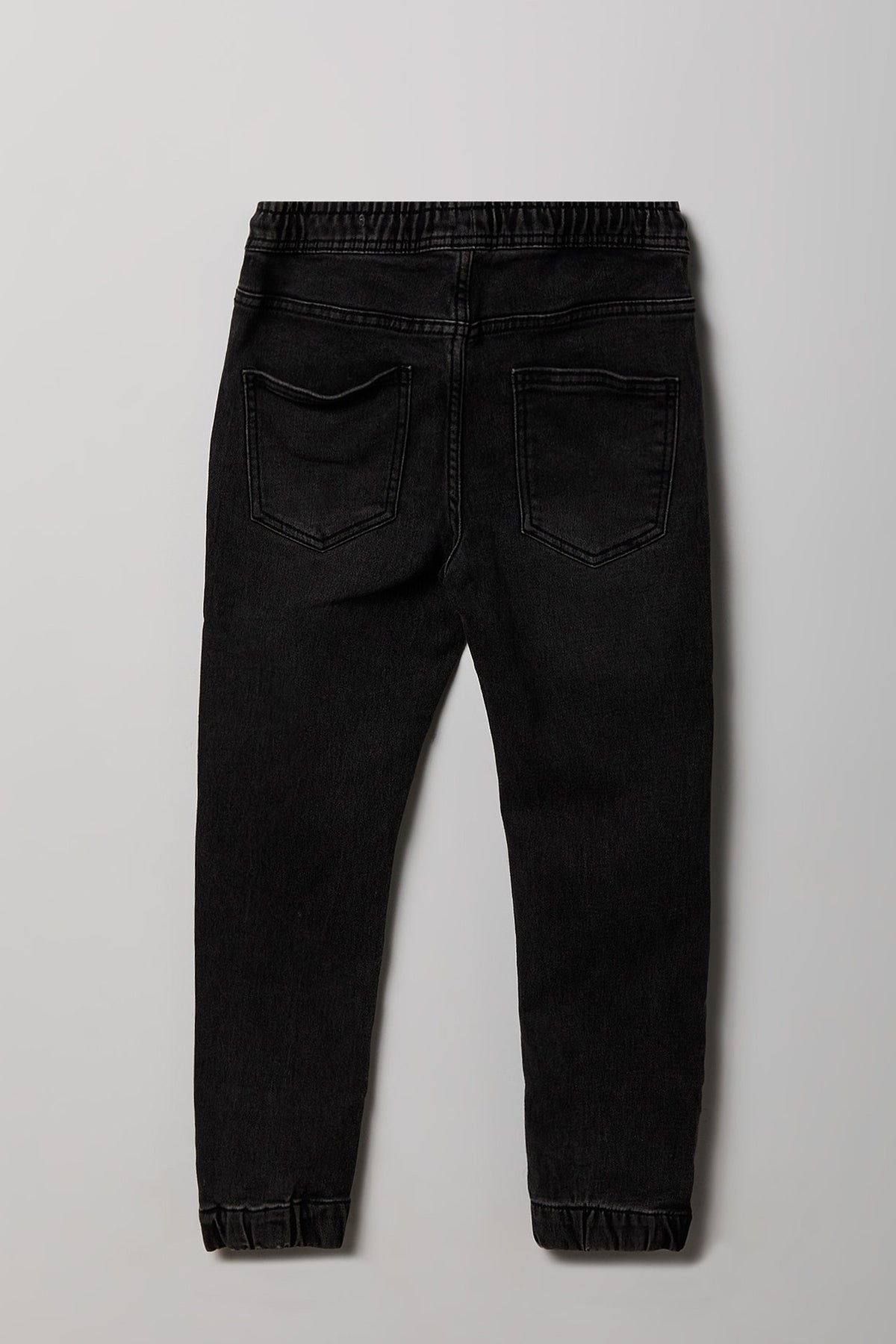 Alt View 2. Boys Denim Jogger - Black