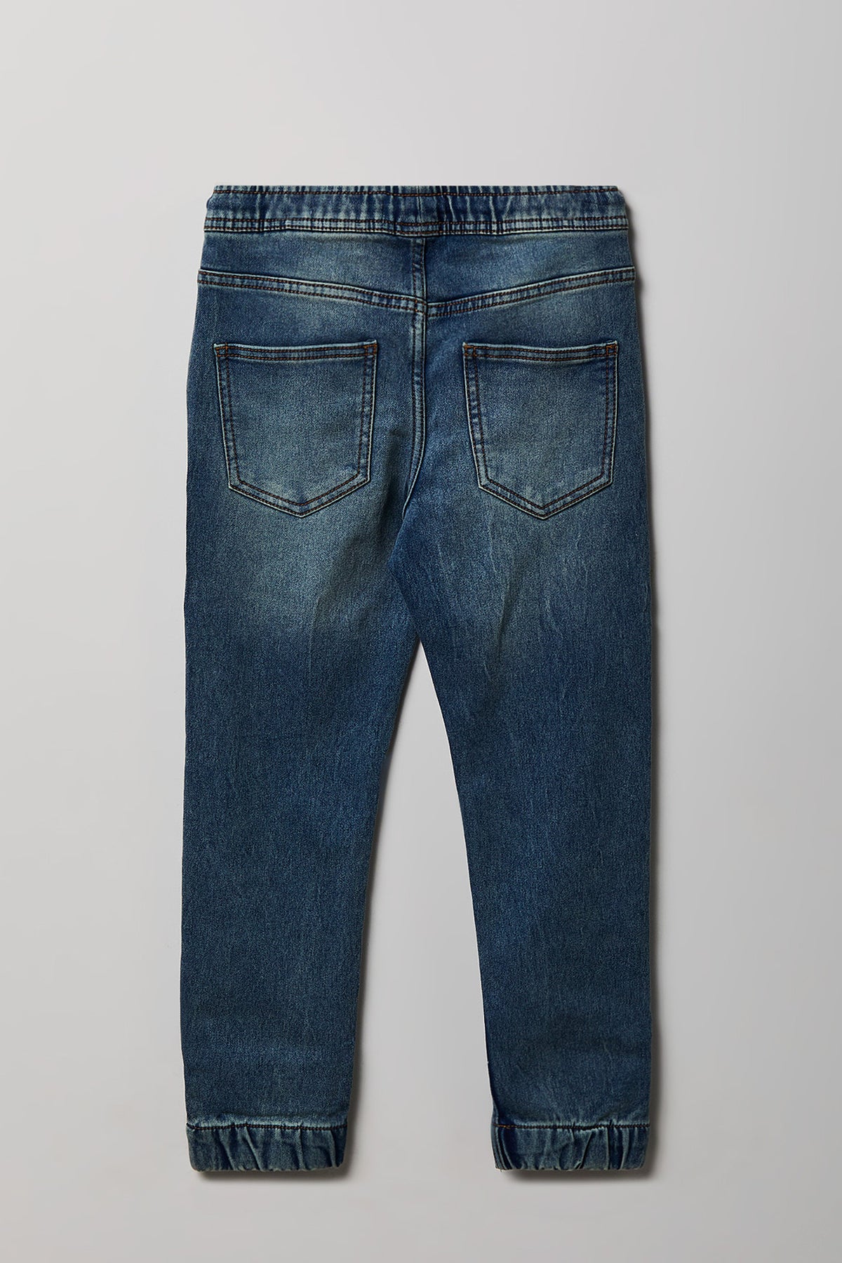 Alt View 2. Boys Denim Jogger - Dark Blue