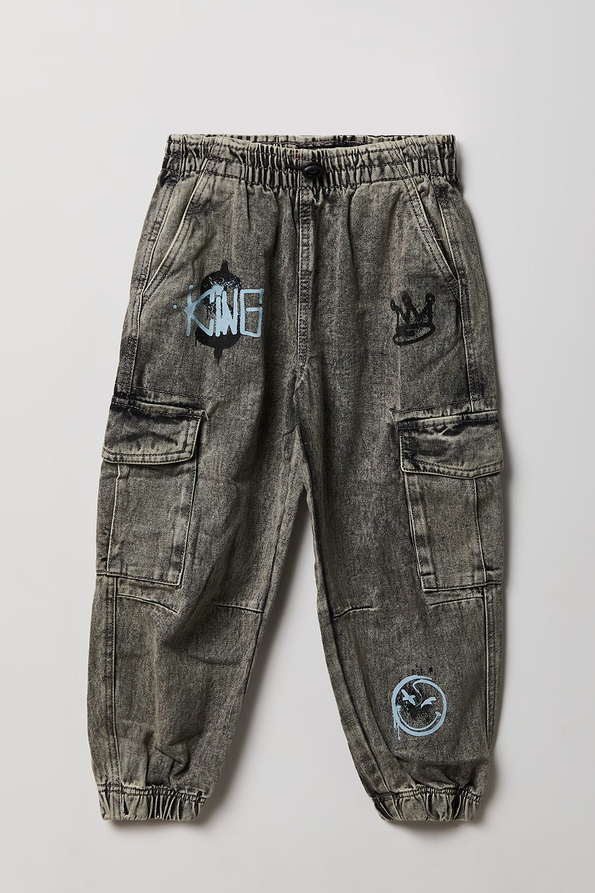 Jogger en denim à graffitis pour garçon