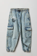 Boys Graffiti Denim Jogger
