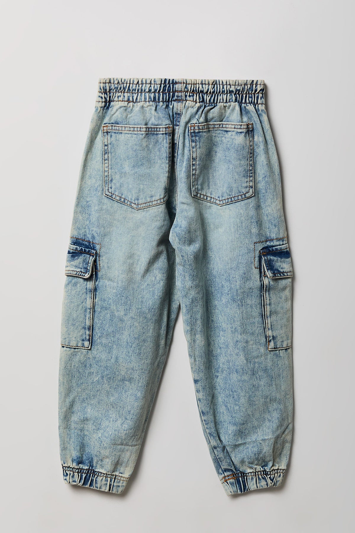 Alt View 2. Boys Graffiti Denim Jogger - Light Blue
