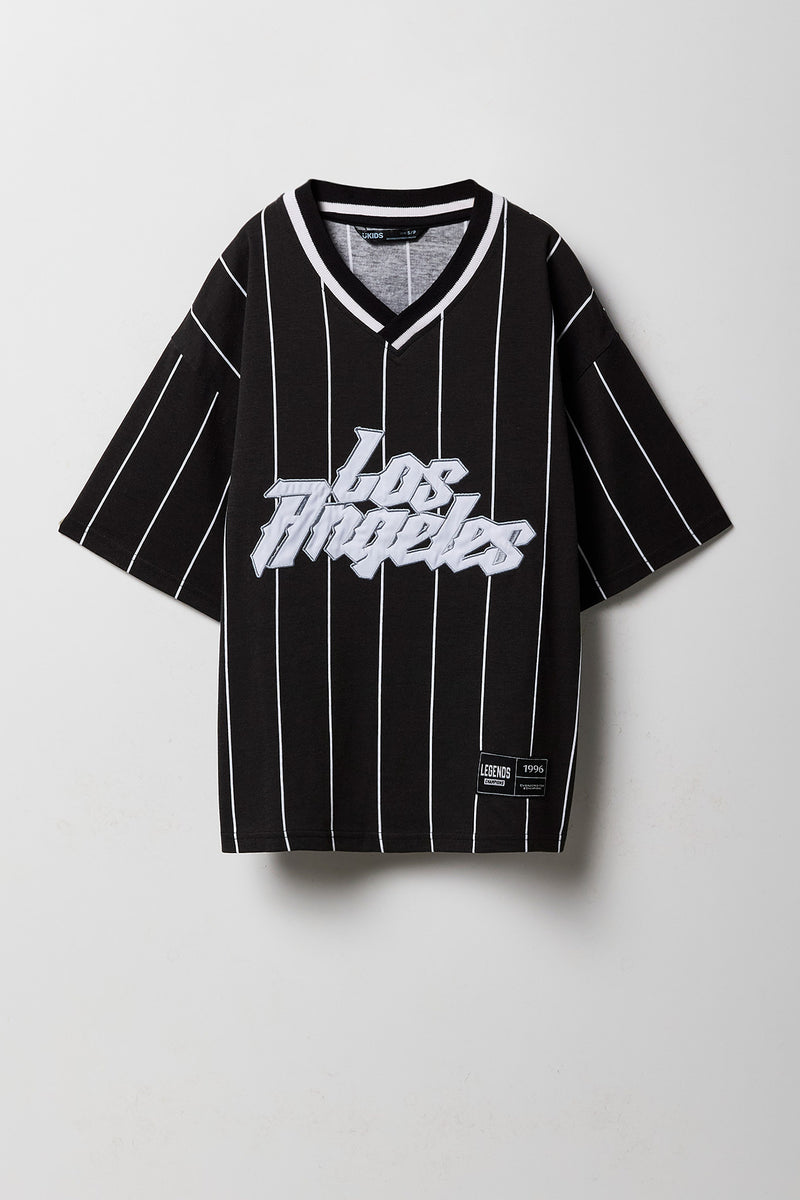 Jersey à broderie en sergé LA pour garçons
