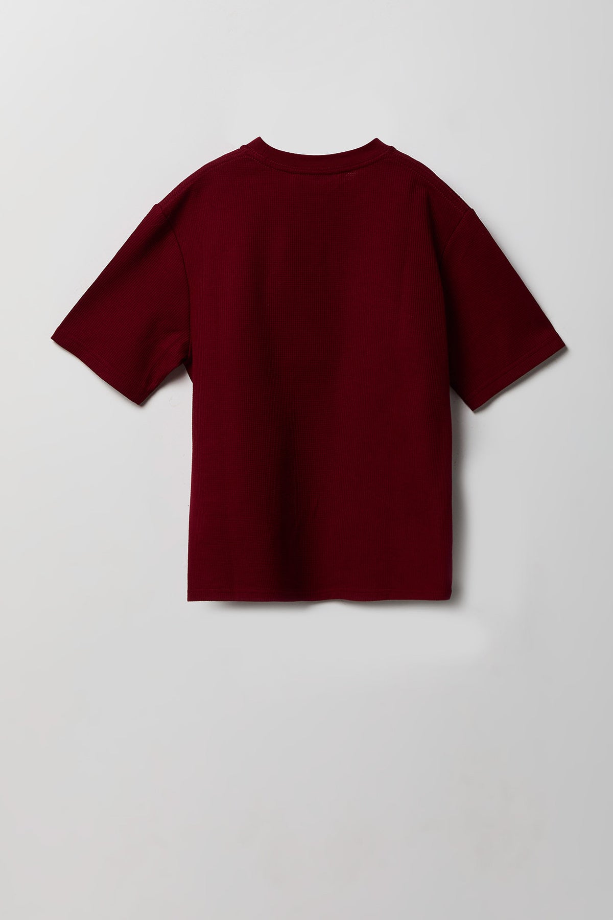 Alt View 2. Boys Textured Graphic T-Shirt - Burgundy