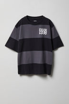Boys Graphic Striped Boxy T-Shirt