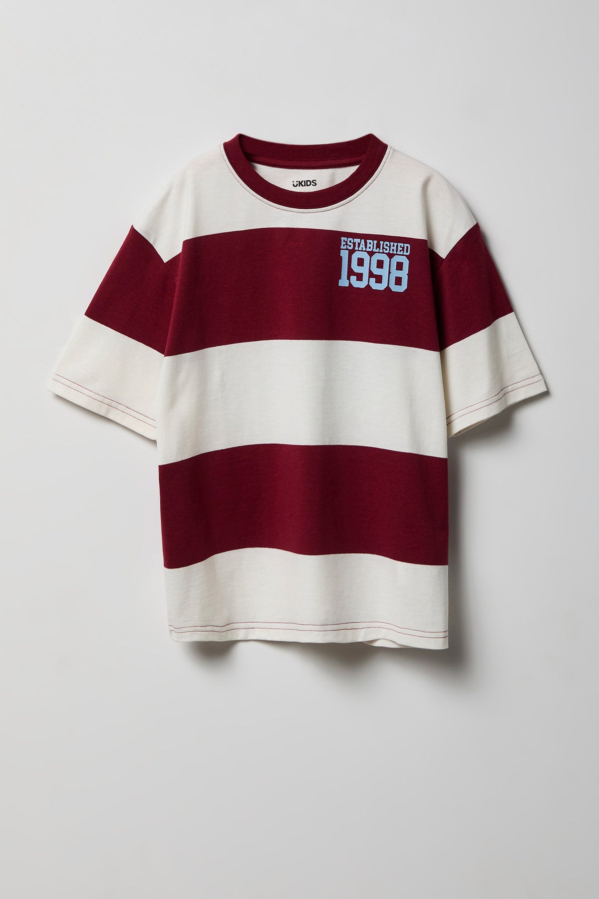 T-shirt carré rayé pour garçon