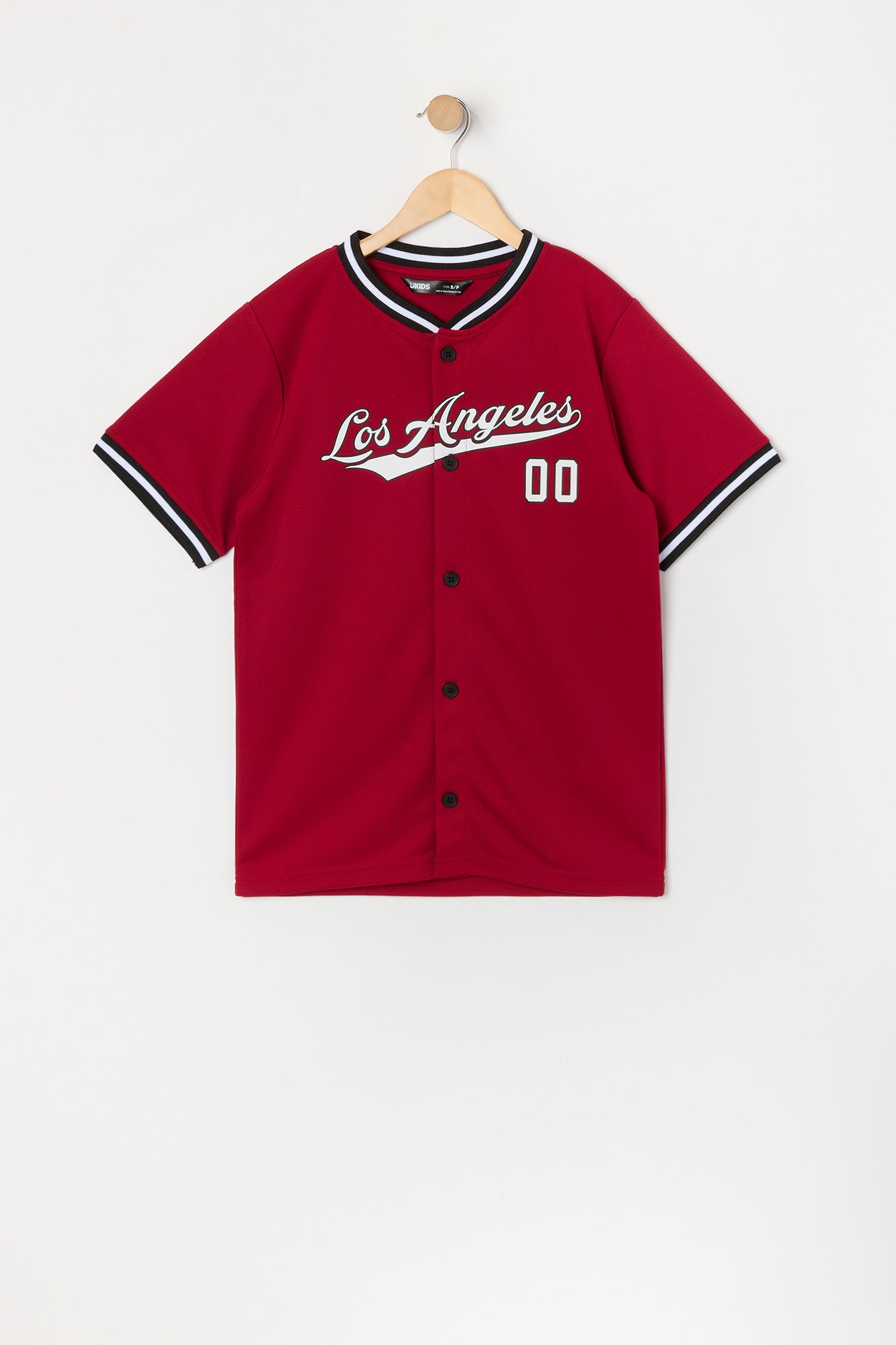 Jersey de baseball en filet à imprimé LA Graphic pour garçon