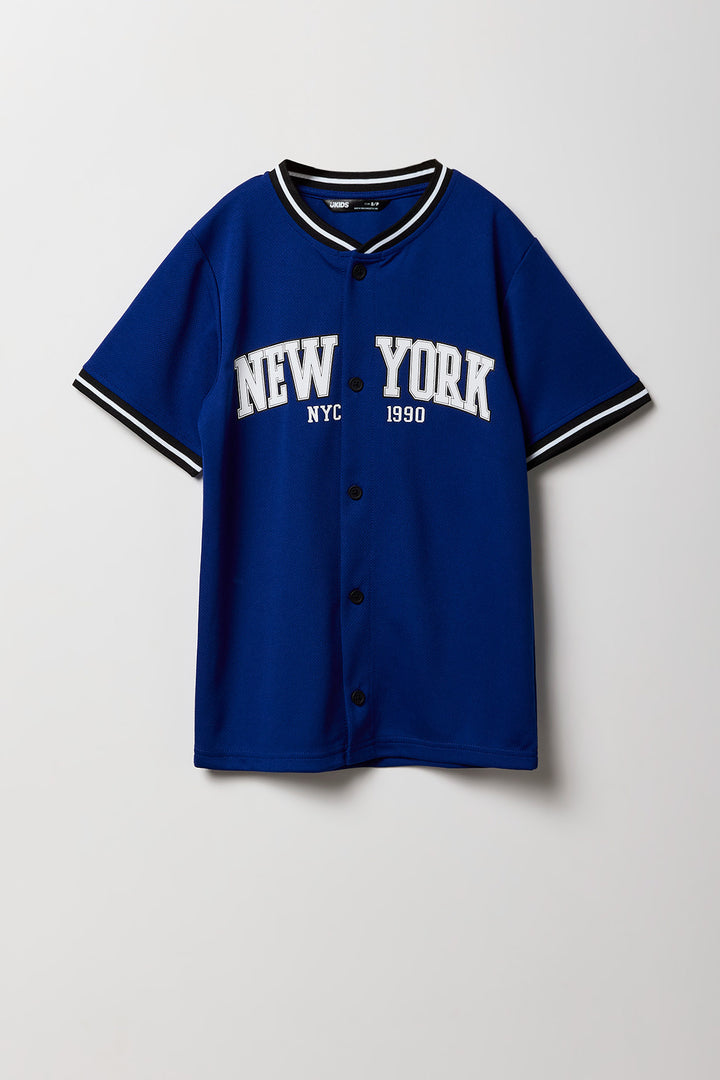 Boys Graphic Mesh Baseball Jersey