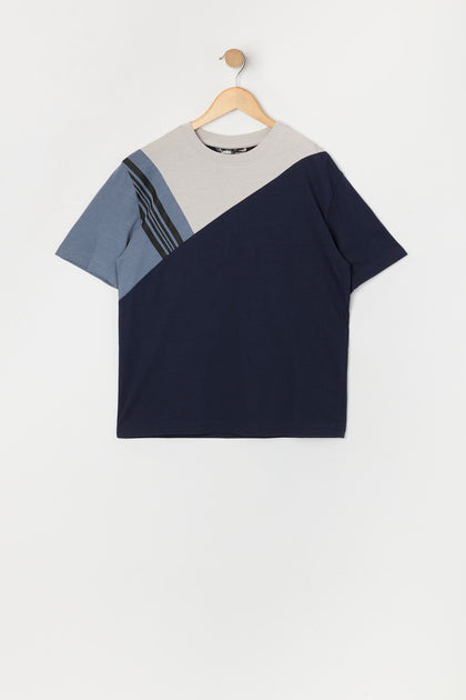 Boys Colourblock Crewneck T-Shirt