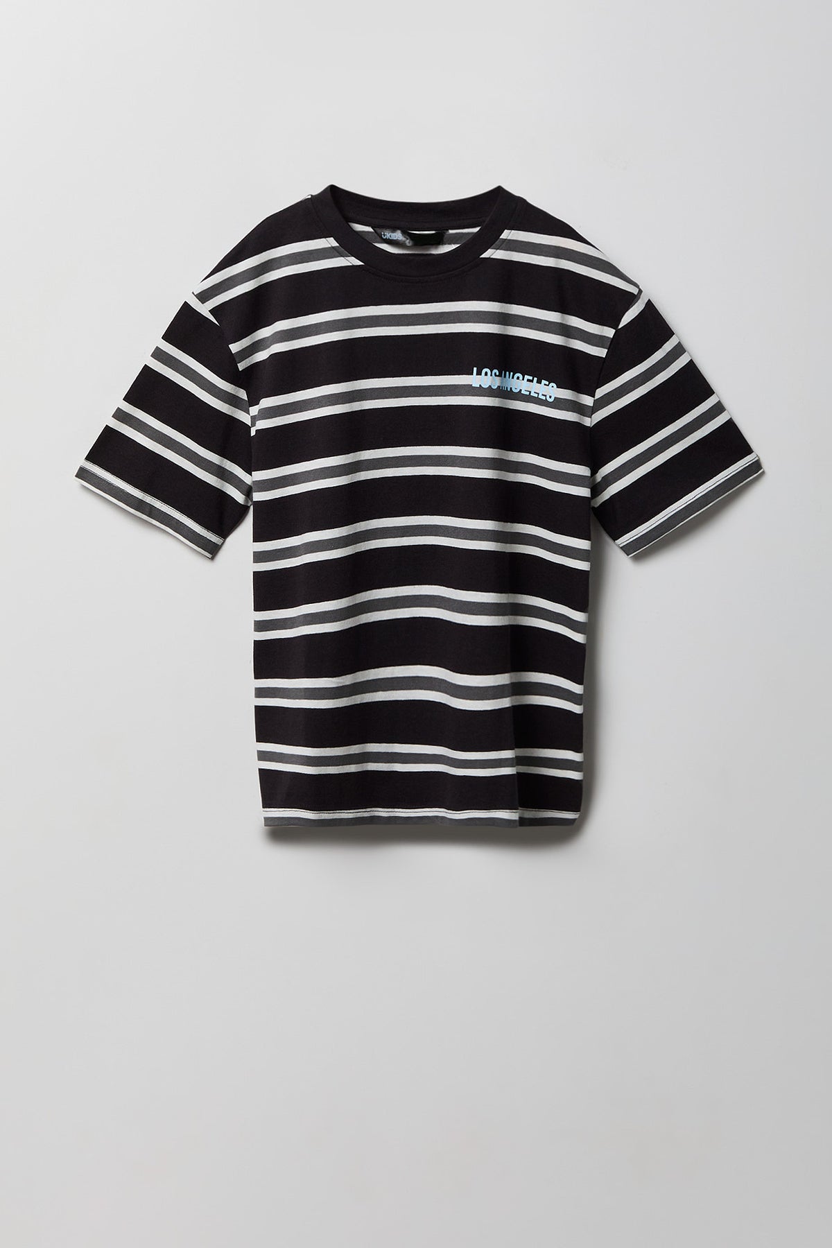 Boys City Graphic Striped T-Shirt - Black