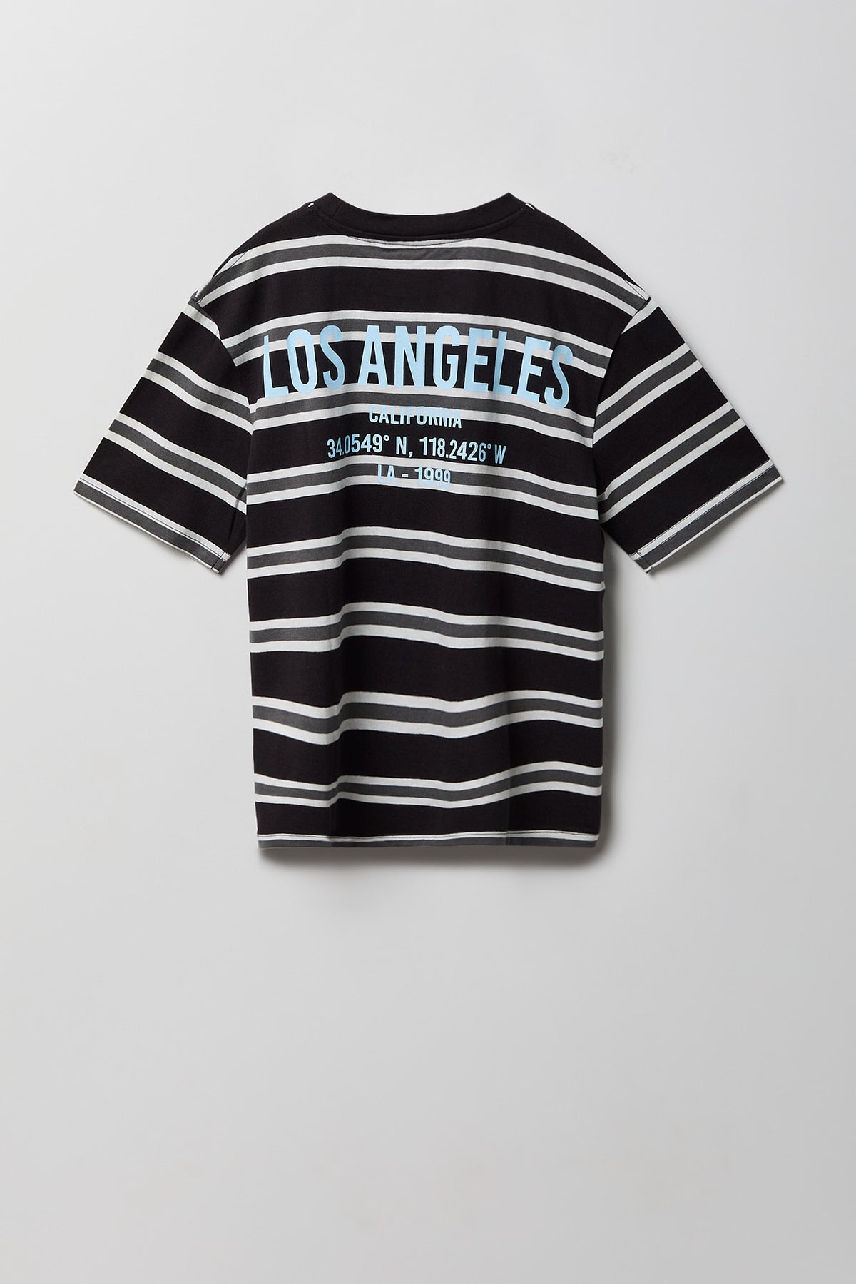 Alt View 2. Boys City Graphic Striped T-Shirt - Black