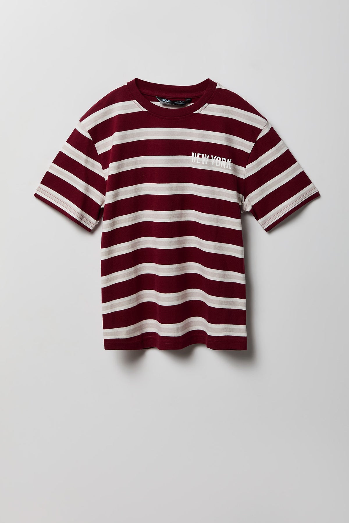 T-shirt rayé à imprimé City pour garçon
