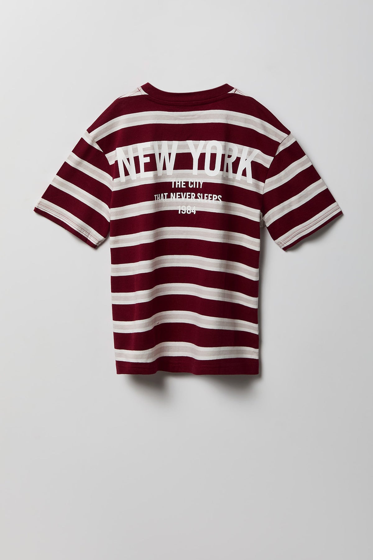 Vue alternative 2. T-shirt rayé à imprimé City pour garçon