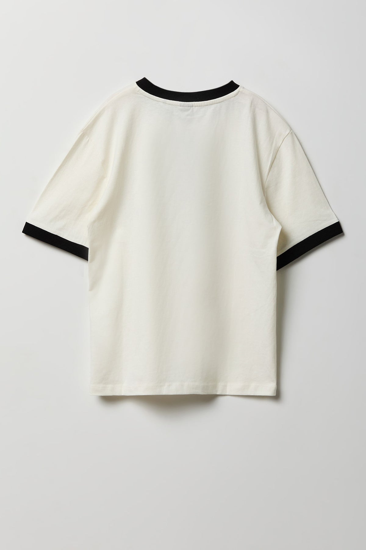Alt View 2. Boys Graphic Ringer Tee - White