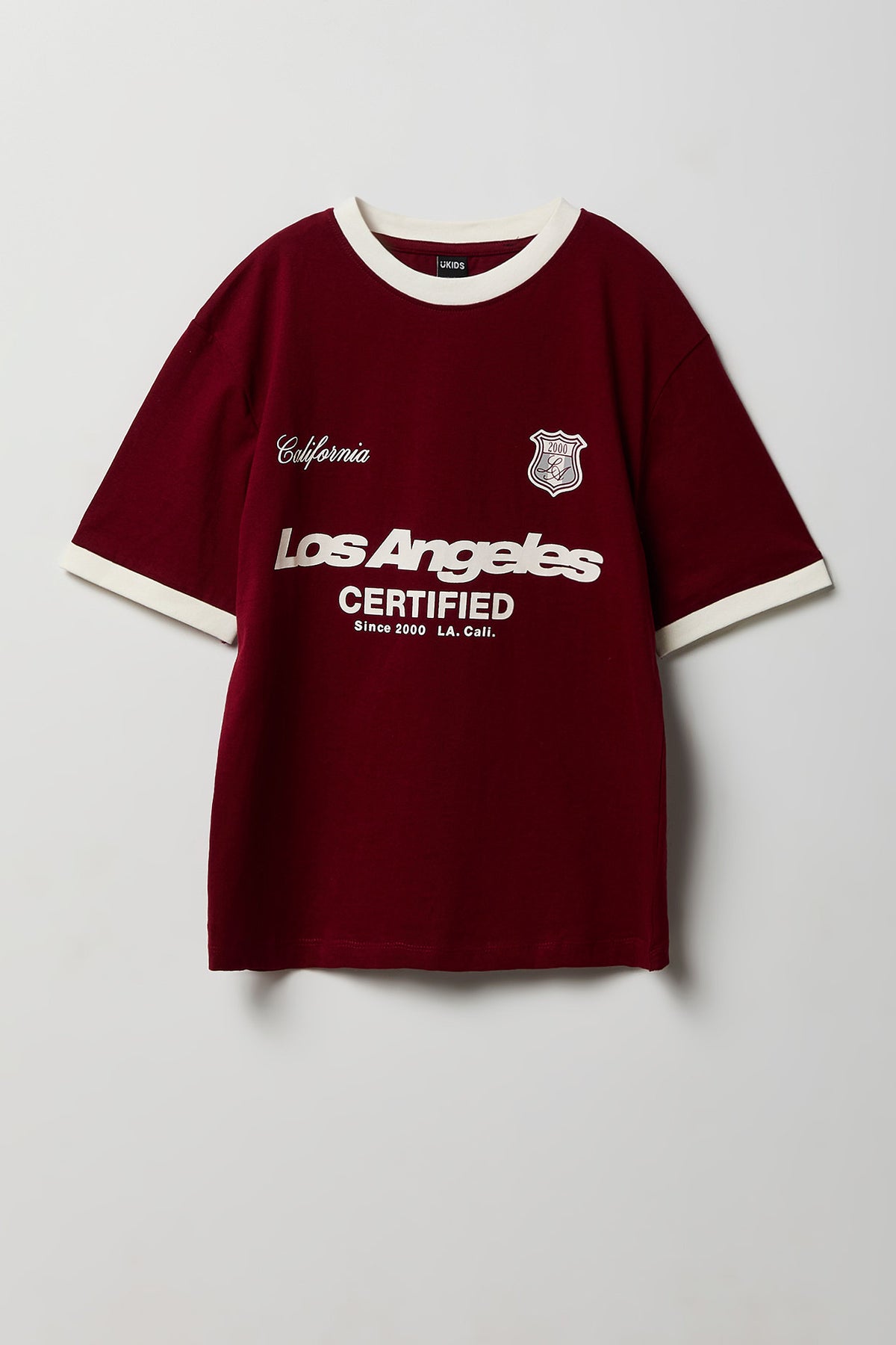 T-shirt imprimé à liséré contrastant pour garçon