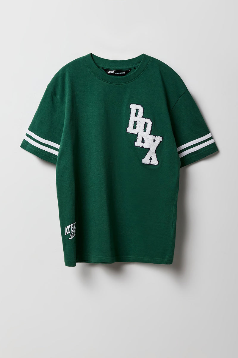T-shirt avec motif brodé en chenille pour garçon