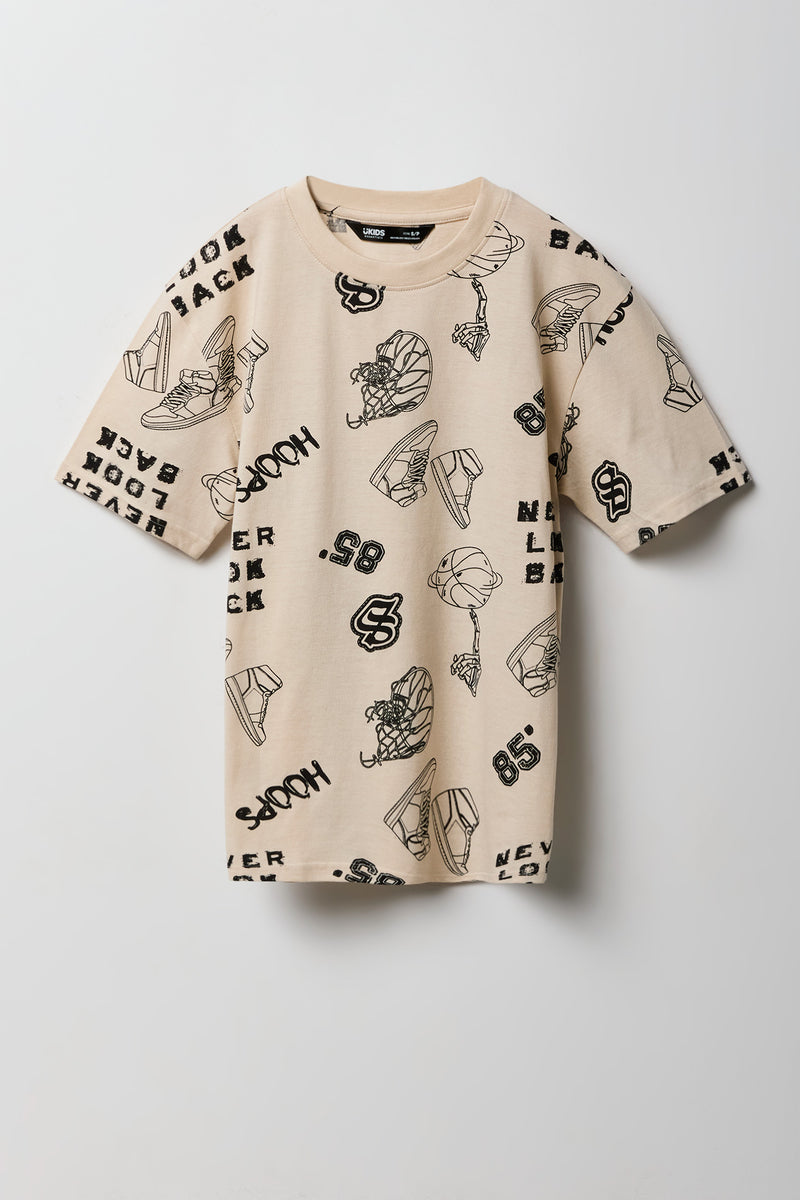T-shirt à imprimé sports pour garçons