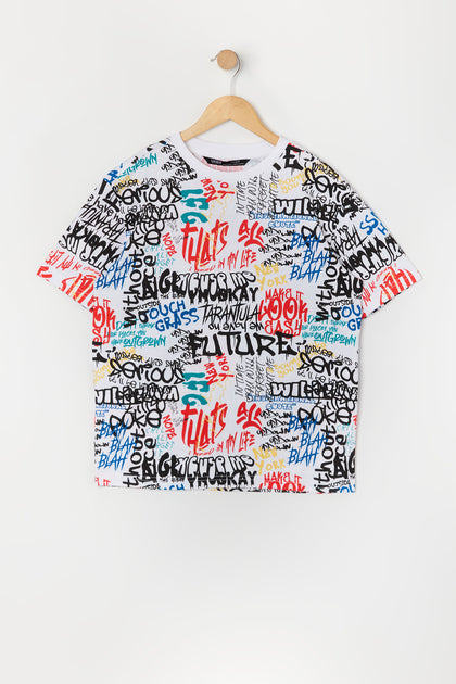 Boys Graffiti Print T-Shirt