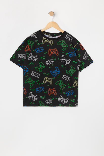 T-shirt à imprimé Controller pour garçons