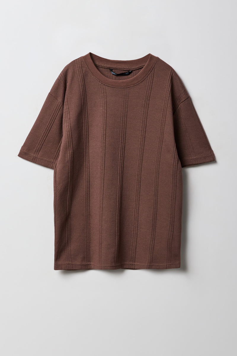 Boys Textured T-Shirt