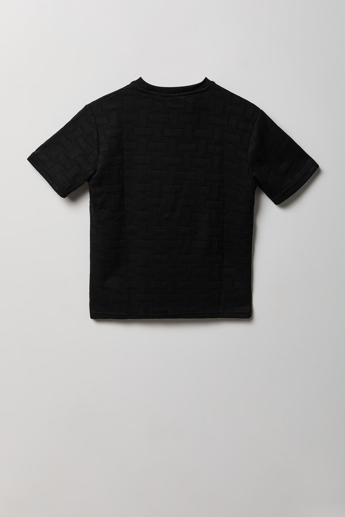 Vue alternative 2. T-shirt en tricot texturé avec motif brodé pour garçon