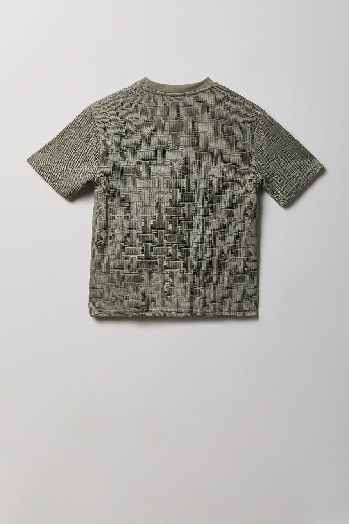 Vue alternative 2. T-shirt en tricot texturé avec motif brodé pour garçon