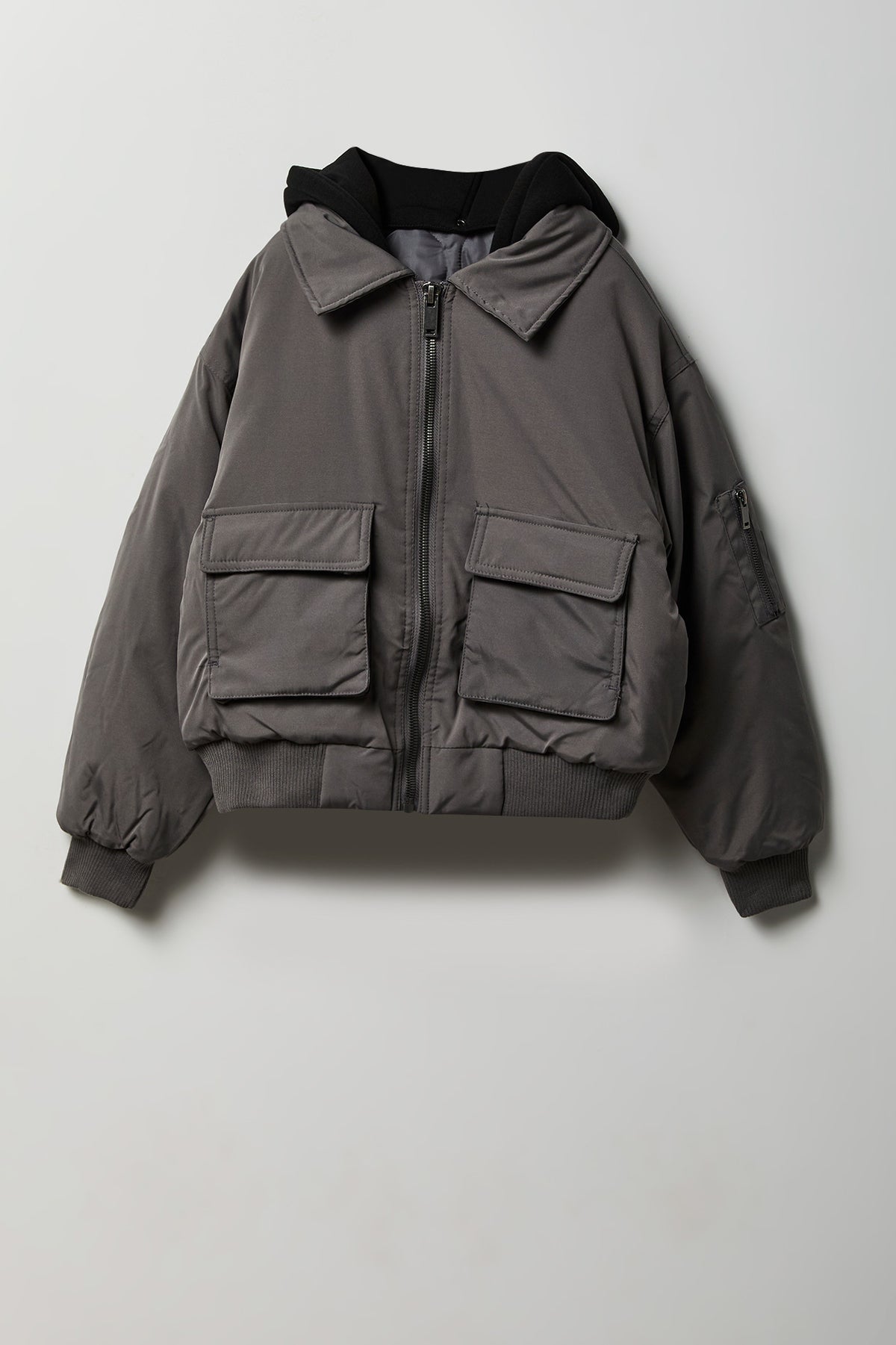 Blouson aviateur à capuchon pour garçon