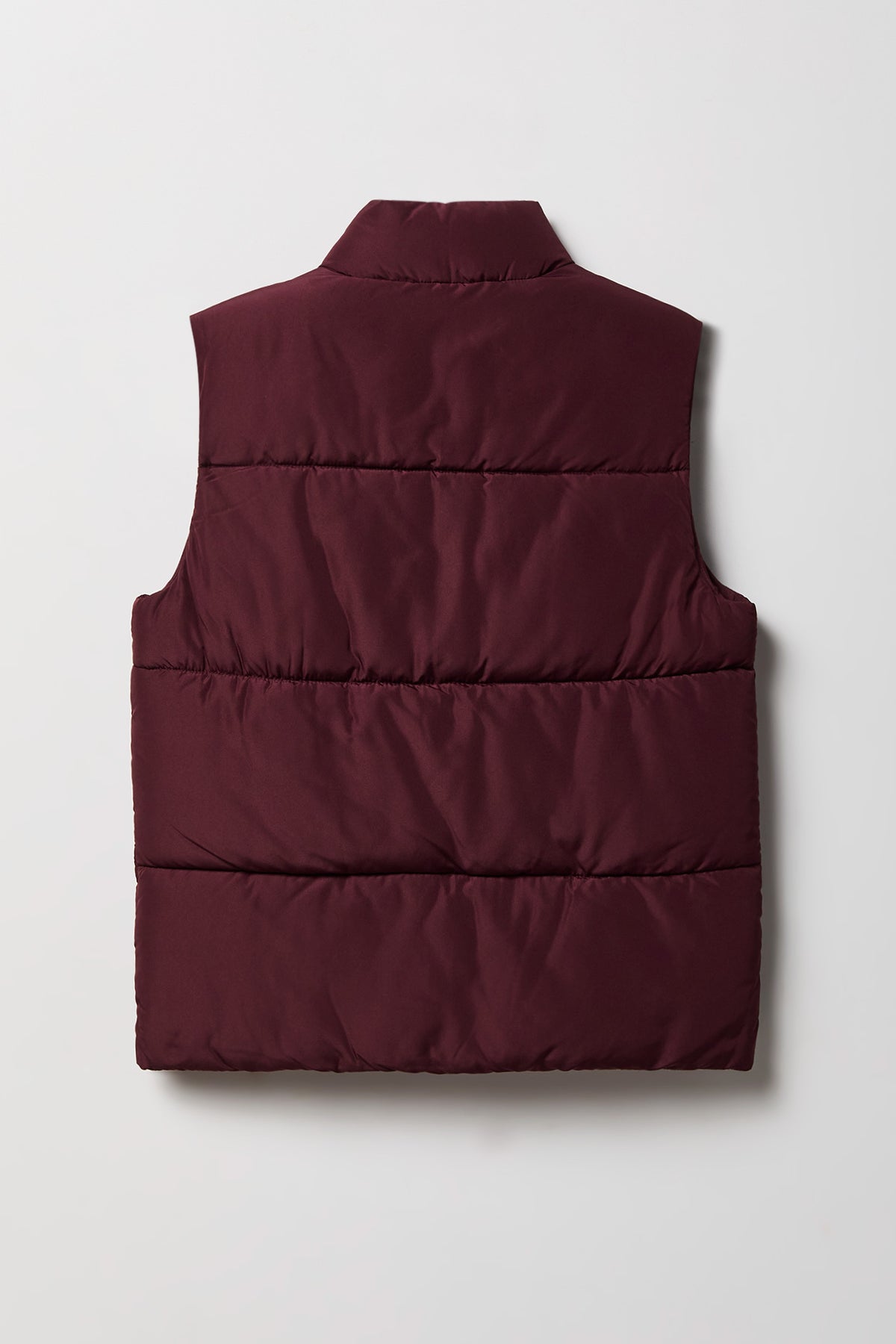 Alt View 2. Boys Puffer Vest - Burgundy