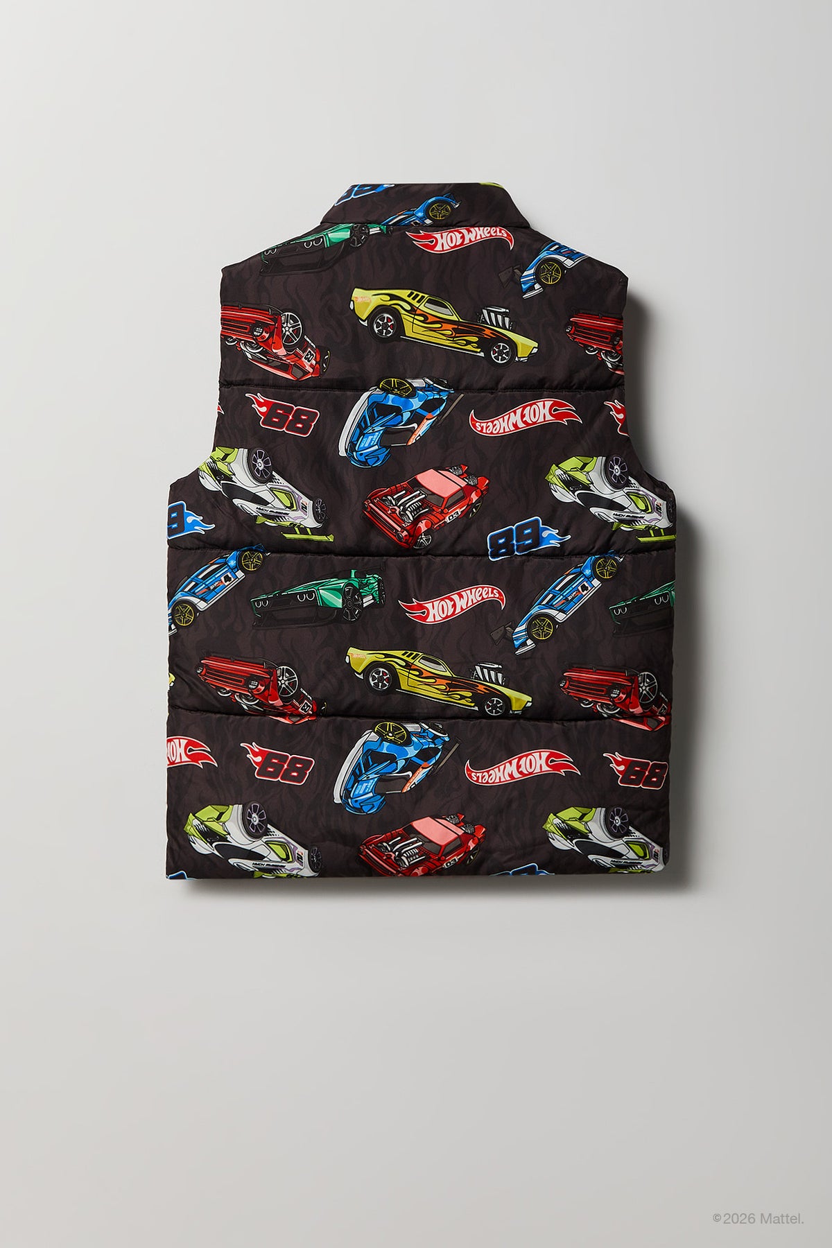 Alt View 2. Hot Wheels™ Kids Puffer Vest - Black