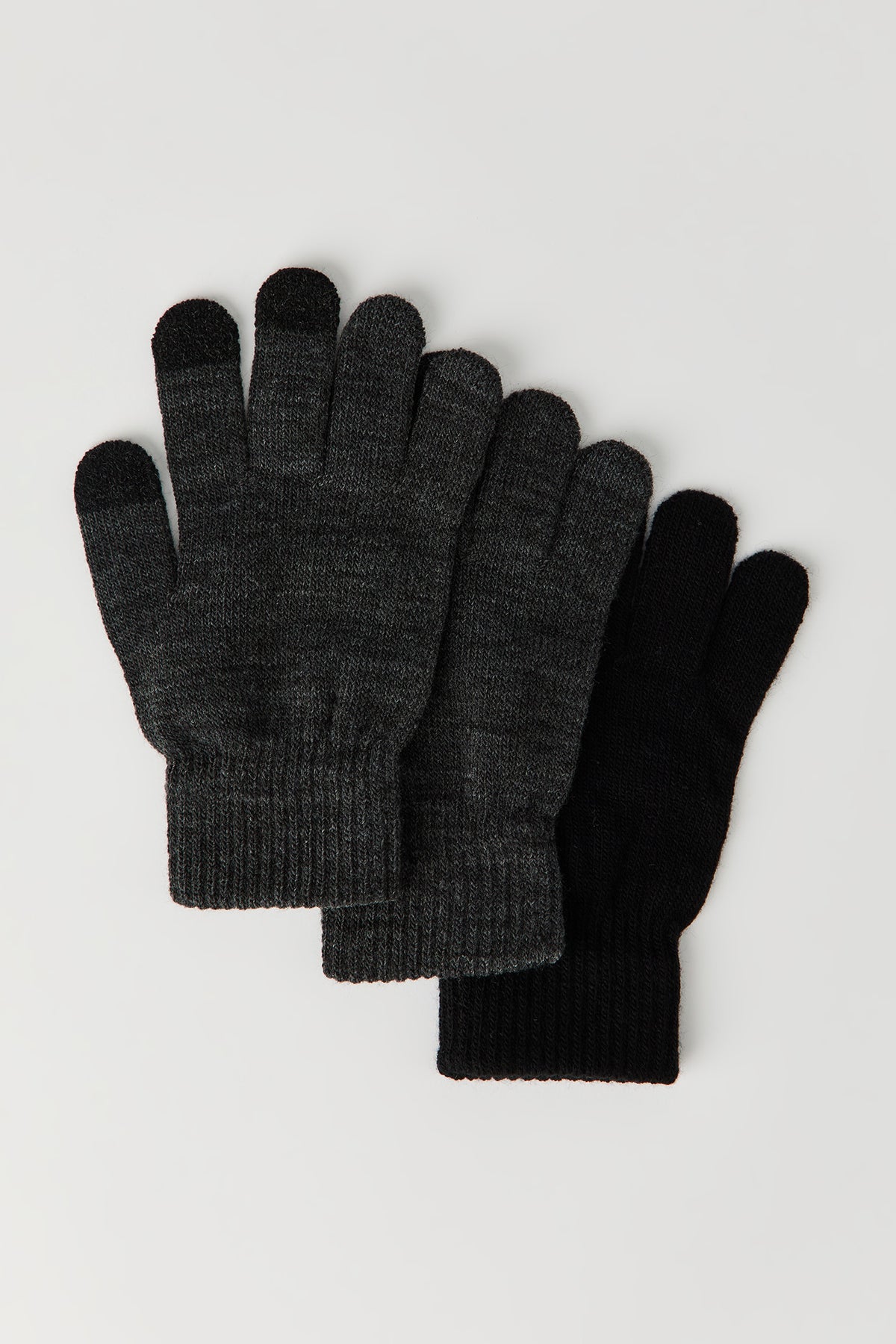 Kids Touch Gloves (3 Pack) - Dark Grey