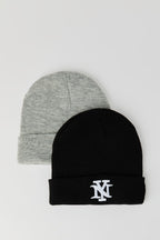 Tuque avec motif brodé City pour enfant (Lot de 2)