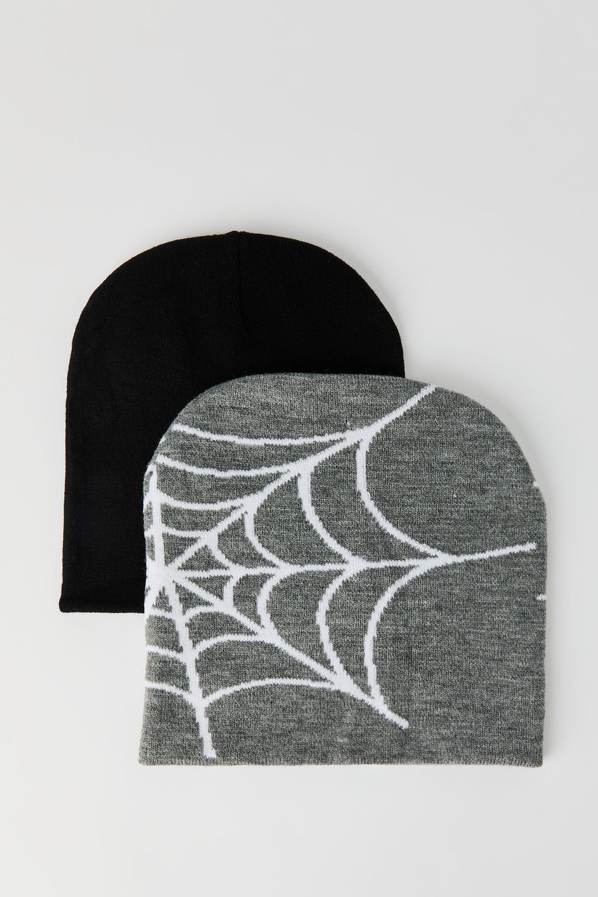 Kids Knit Beanie (2 Pack) - Heather Grey