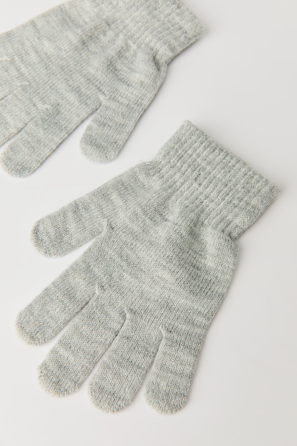 Alt View 3. Kids Original Hat & Glove Set - Heather Grey
