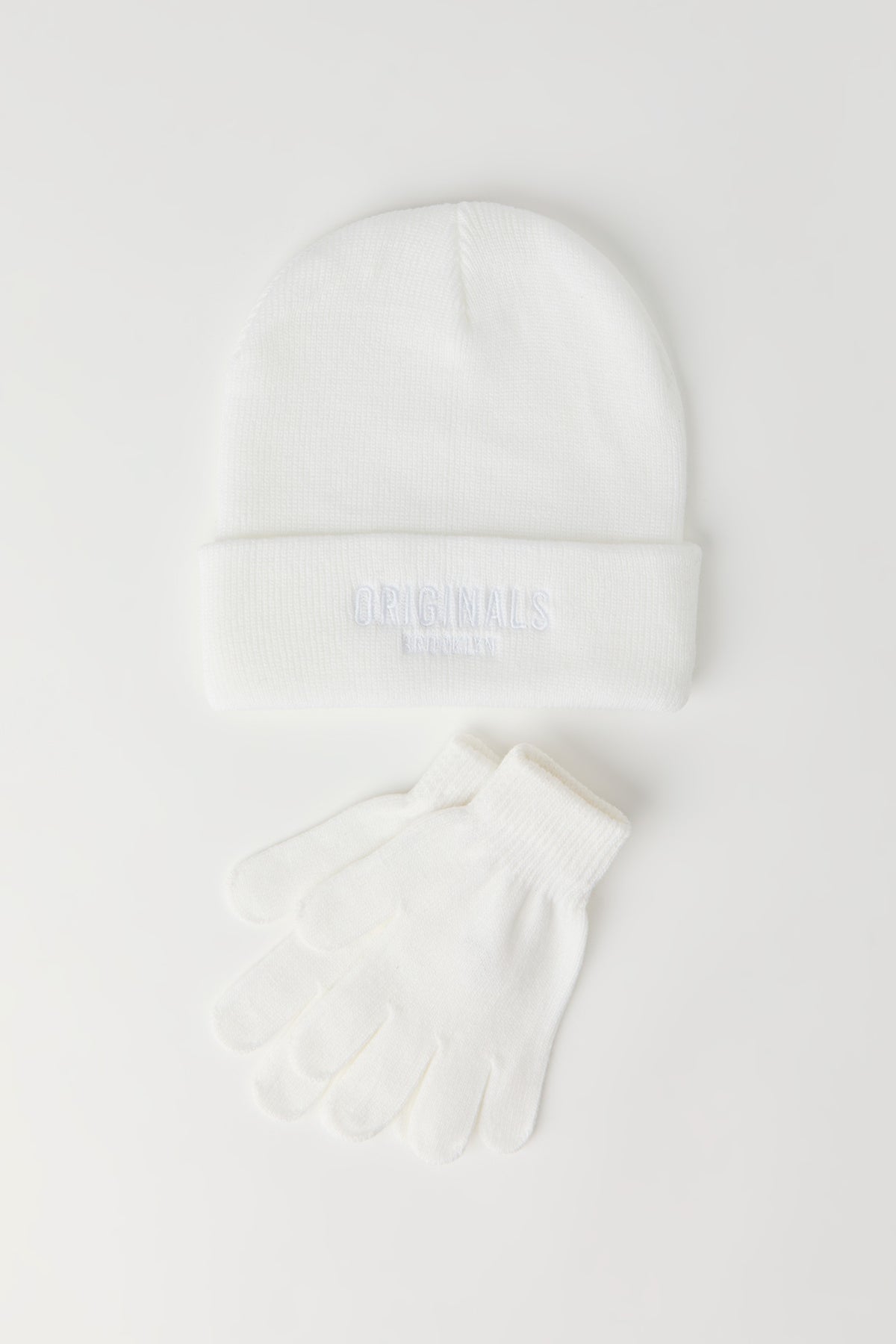 Kids Original Hat & Glove Set - Cream