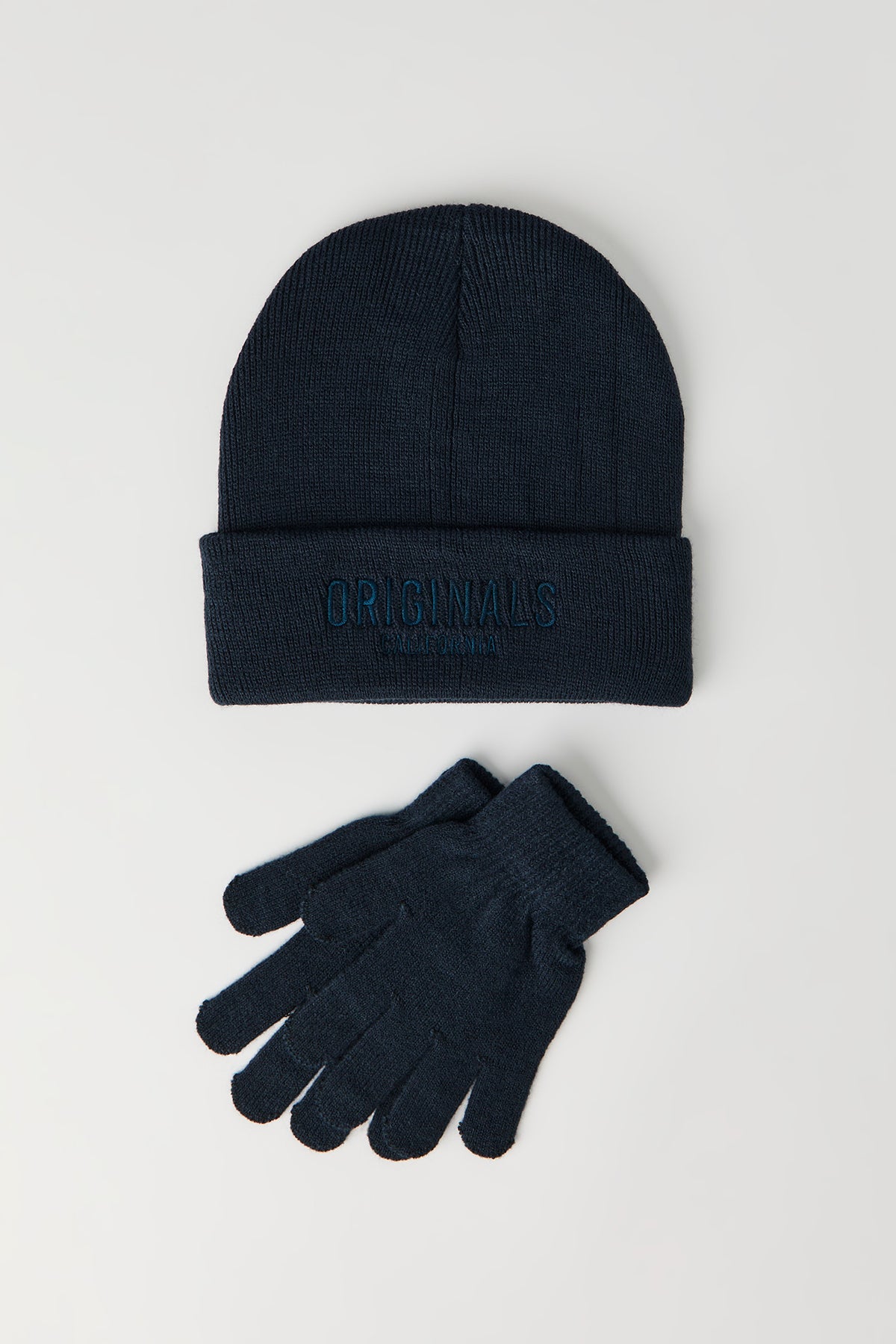 Kids Original Hat & Glove Set - Navy