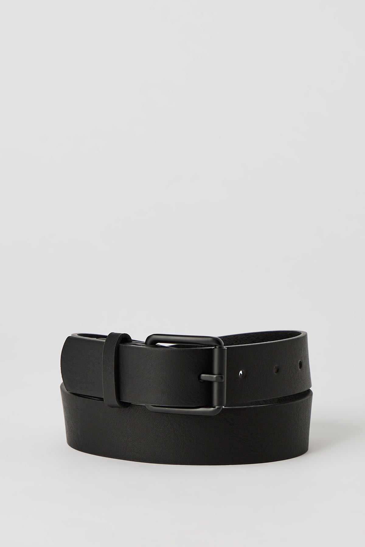 Kids Faux Leather Belt - Black